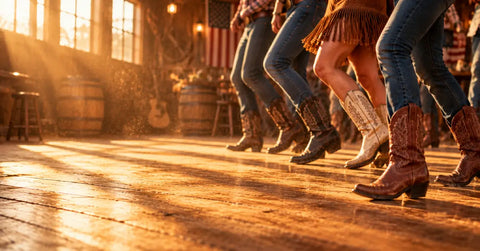 Amies qui dansent la country