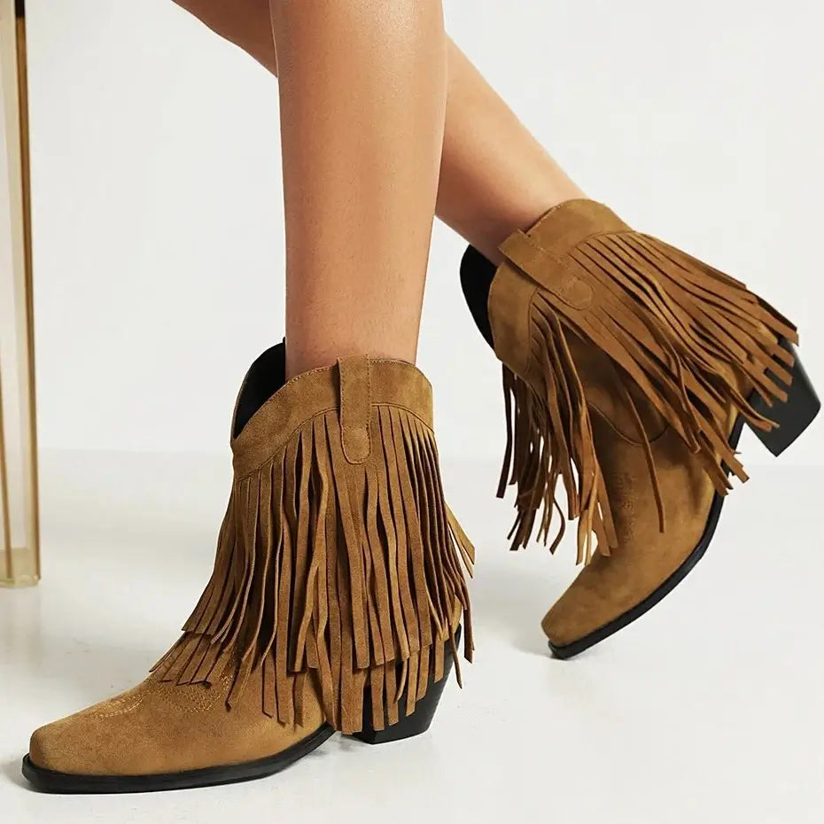 Bottines à franges femme online