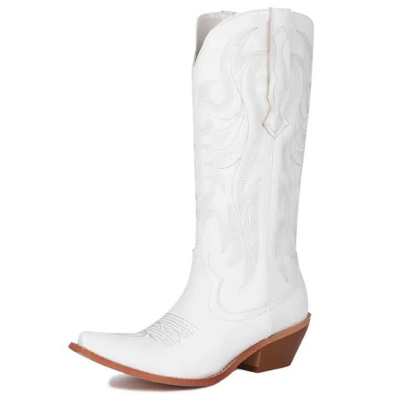 Bottes cowboy blanches hotsell