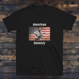 Tee Shirt Américain Country Noir