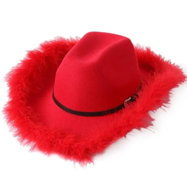 Chapeau de cow-boy en fausse fourrure Elora - Bordeaux - E-SHOP OFFICIEL JW PEI FR