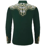 Chemise Cowboy Brodée Verte