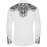 Chemise Western Blanche avec Broderies