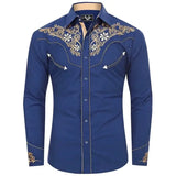 Chemise Western Bleue
