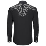 Chemise Western Brodée Noire