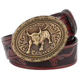 Ceinture avec Plaque Western Ovale