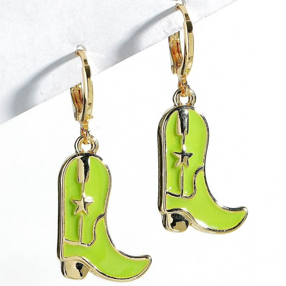 Boucles D'oreilles Bottes De Cowboy – Lot Au Choix – Pendantes Ou Studs