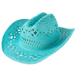 Chapeau Cowboy Femme Bleu Turquoise