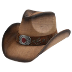 Chapeau de cowboy homme Cody James 50X taille 7-1/8 bande boucle paille Chapeau de cowboy homme Cody James 50X taille 7-1/8 bande boucle paille