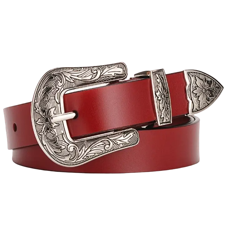Ceinture Western Rouge Le