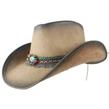 Chapeau de Cowboy Western en Cuir Premium