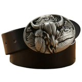 Ceinture Western Noire pour Homme avec Boucle