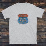 T-Shirt Route 66 Gris