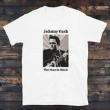 Tee Shirt Johnny Cash Blanc