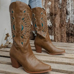Bottes Style Western pour Cowgirl