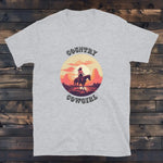 Tee Shirt Western Femme Country Gris