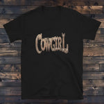 T-Shirt Femme Cowgirl Noir