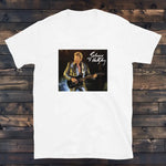 T-Shirt Johnny Hallyday Femme Blanc