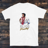 T-Shirt Elvis Presley Blanc