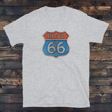 Tee Shirt Route 66 Femme Gris