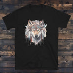 T-Shirt Loup Indien Noir