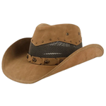 Chapeau de Cowboy Aéré en Cuir