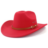 Chapeau Country Western Rouge