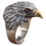 Bague Tête d'Aigle en Argent 925