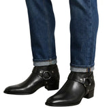 Boots Santiag pour Homme en Cuir