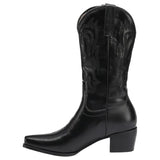 Bottes Cowboy Noires Style Western