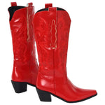 Bottes Cowboy Rouges Femme Look Country