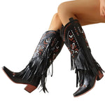Bottes Country à Franges Noires