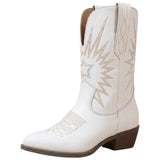 Santiags Blanches pour Femme