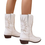 Santiags Blanches pour Femme Look Country