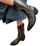 Bottes Cowboy en Cuir pour Femme Style Western