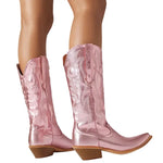 Bottes Cowboy Roses Allure Moderne
