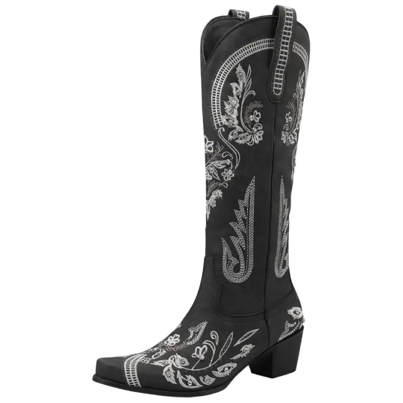 Bottes western vintage Dan Post en peau de serpent