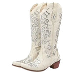 Bottes de Danse Country Beiges pour Femme