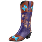 Bottes Santiag avec Papillons