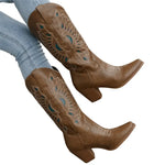 Bottes Style Western pour Femme Cowgirl