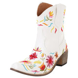 Bottines Cowboy Blanches