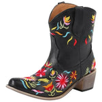 Bottines Cowboy Femme Noires
