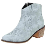 Bottines Chelsea Style Western Bleues