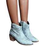 Bottines Chelsea Style Western Look Cowgirl