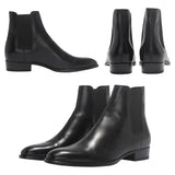 Bottines Cowboy Homme en Cuir Noir