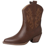 Bottines Cowboy Marron