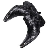 Bottines Cowboy en Cuir Look Western Moderne