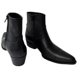 Bottines Western Homme en Cuir Style Cowboy
