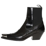 Bottines Style Cowboy Noires