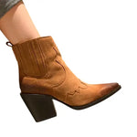 Bottines Santiags Camel pour Cowgirl